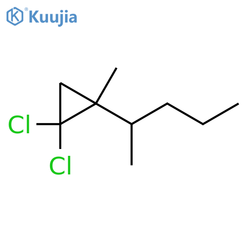 Pentane, 2-(2,2-dichloro-1-methylcyclopropyl)- structure