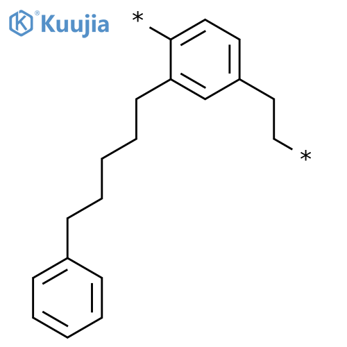 Poly[[2-(5-phenylpentyl)-1,4-phenylene]-1,2-ethanediyl] structure