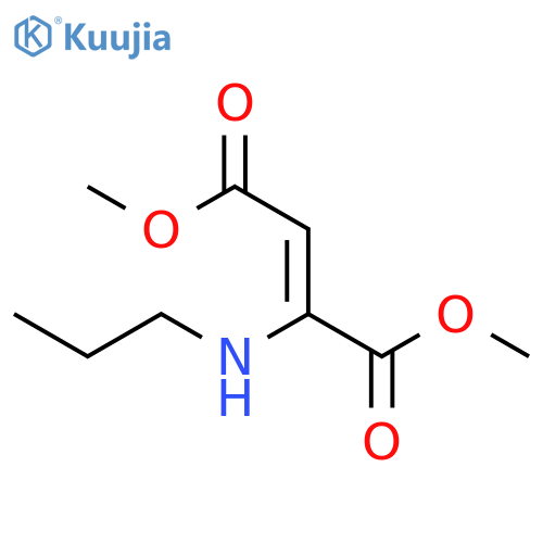 Dimethyl 2-(propylamino)but-2-enedioate structure