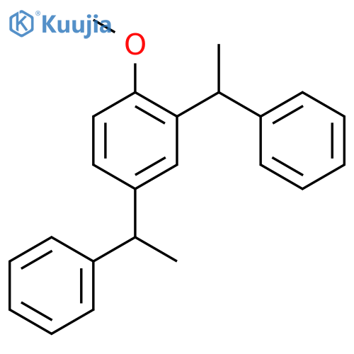 Benzene,1-methoxy-2,4-bis(1-phenylethyl)- structure