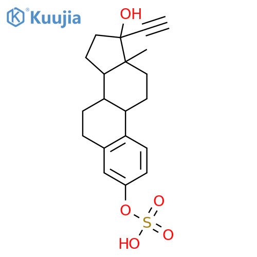 19-Norpregna-1,3,5(10)-trien-20-yne-3,17-diol,3-(hydrogen sulfate), (17a)- structure