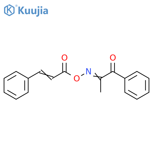 1,2-Propanedione, 1-phenyl-, 2-[O-(1-oxo-3-phenyl-2-propenyl)oxime] structure