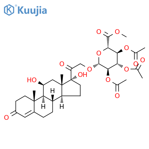Cortisol 21-β-D-Glucuronide Methyl Ester 2,3,5-Triacetate structure