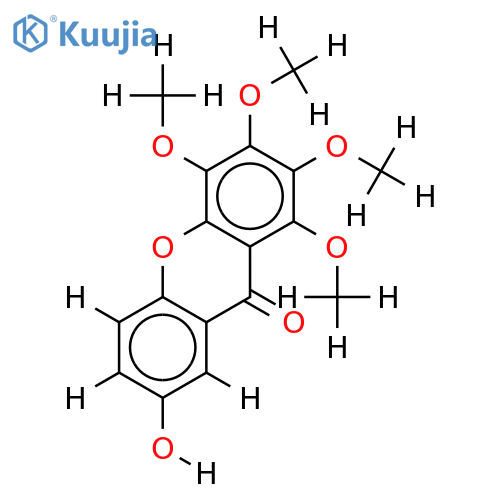 1,2,3,4-Tetra-Me ether-1,2,3,4,7-Pentahydroxyxanthone structure