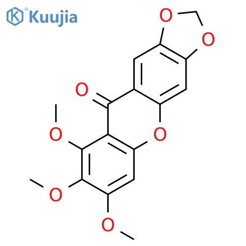 10H-1,3-Dioxolo[4,5-b]xanthen-10-one,7,8,9-trimethoxy- structure