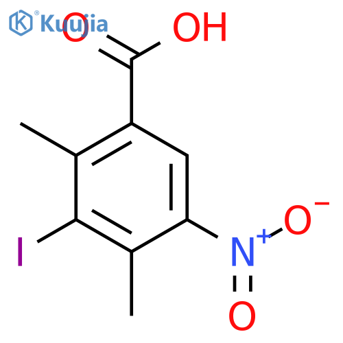 3-Iodo-2,4-dimethyl-5-nitrobenzoic acid structure