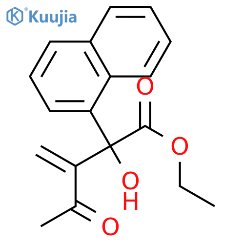 1-Naphthaleneacetic acid, α-hydroxy-α-(1-methylene-2-oxopropyl)-, ethyl ester structure