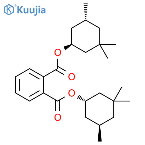 1,2-Benzenedicarboxylicacid, 1,2-bis[(1R,5S)-3,3,5-trimethylcyclohexyl] ester, rel- structure