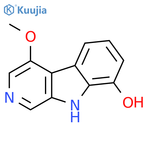 4-methoxy-9H-Pyrido[3,4-b]indol-8-ol structure
