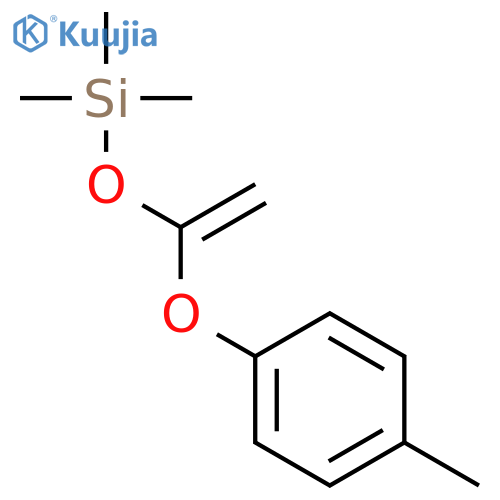 Silane, trimethyl[[1-(4-methylphenoxy)ethenyl]oxy]- structure