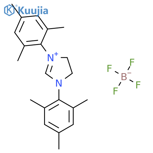 1,3-Bis(2,4,6-trimethylphenyl)-4,5-dihydroimidazolium tetrafluoroborate structure