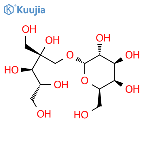 D-Ribitol, 1-O-a-D-galactopyranosyl-2-C-(hydroxymethyl)-(9CI) structure