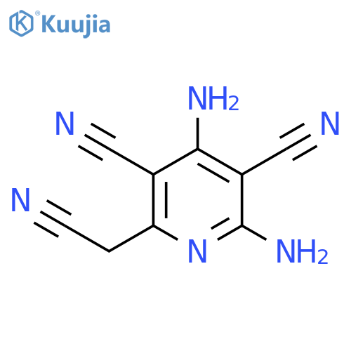 2,4-Diamino-6-(cyanomethyl)-3,5-pyridinedicarbonitrile structure
