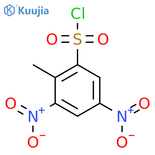 2-Methyl-3,5-dinitrobenzene-1-sulfonyl chloride structure