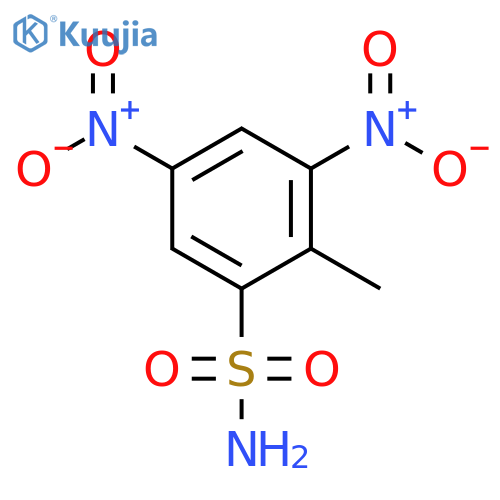 2-methyl-3,5-dinitrobenzene-1-sulfonamide structure