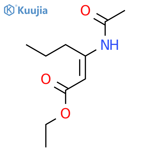 Ethyl 3-acetamidohex-2-enoate structure