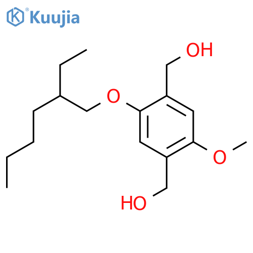 1,4-Benzenedimethanol,2-[(2-ethylhexyl)oxy]-5-methoxy- structure
