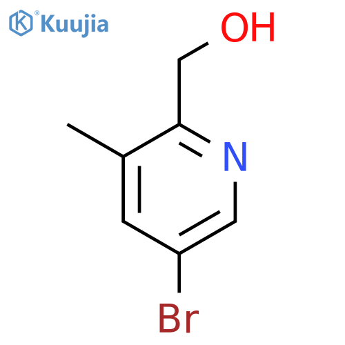 (5-Bromo-3-methylpyridin-2-yl)methanol structure