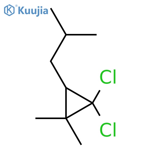 Propane, 1-(2,2-dichloro-3,3-dimethylcyclopropyl)-2-methyl- structure