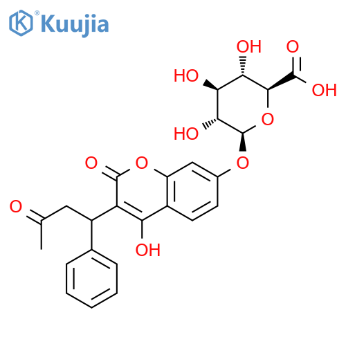 7-Hydroxy Warfarin β-D-Glucuronide structure