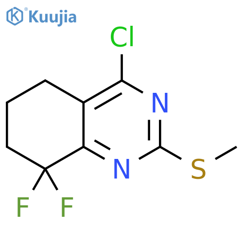 4-chloro-8,8-difluoro-2-methylsulfanyl-6,7-dihydro-5H-quinazoline structure