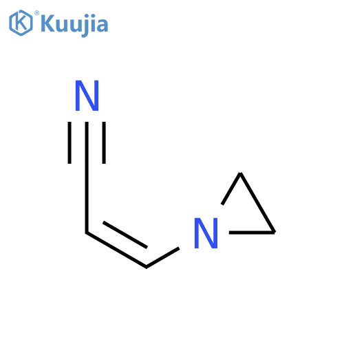 2-Propenenitrile, 3-(1-aziridinyl)-, (Z)- structure