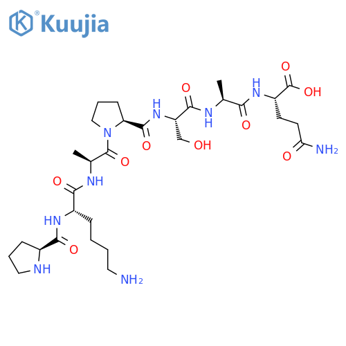 L-Prolyl-L-lysyl-L-alanyl-L-prolyl-L-seryl-L-alanyl-L-glutamine structure