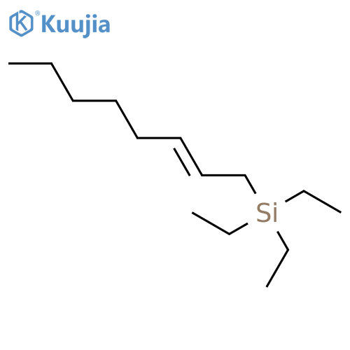 Silane, triethyl-2-octenyl- structure