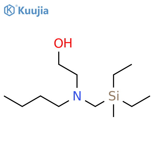 Ethanol, 2-[butyl[(diethylmethylsilyl)methyl]amino]- structure