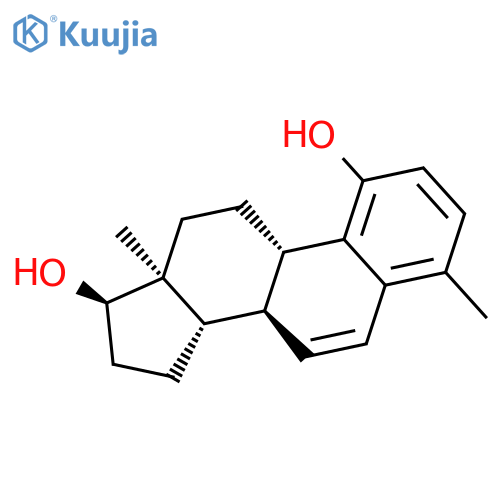 Estra-1,3,5(10),6-tetraene-1,17-diol, 4-methyl-, (17a)- structure
