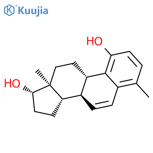 Estra-1,3,5(10),6-tetraene-1,17-diol, 4-methyl-, (17b)- structure