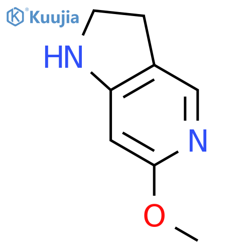 2,3-dihydro-6-methoxy-1H-Pyrrolo[3,2-c]pyridine structure