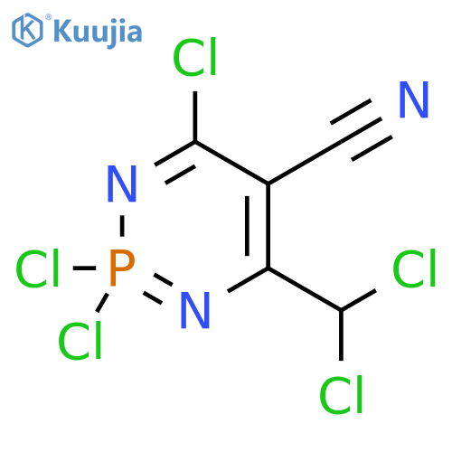 1,3,2-Diazaphosphorine-5-carbonitrile,2,2,4-trichloro-6-(dichloromethyl)-2,2-dihydro- structure