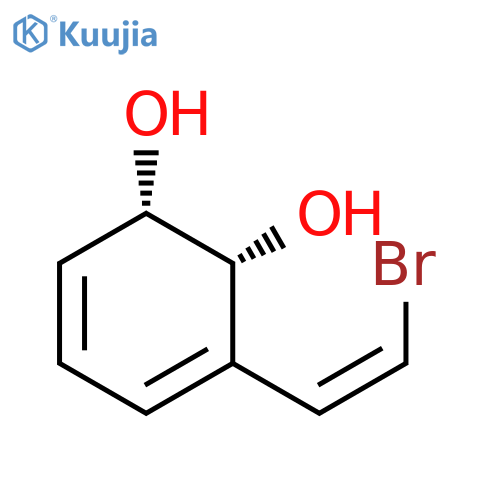 3,5-Cyclohexadiene-1,2-diol,3-[(1Z)-2-bromoethenyl]-, (1S,2R)- structure