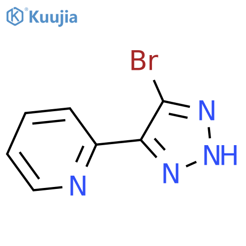 2-(5-bromo-1H-1,2,3-triazol-4-yl)pyridine structure
