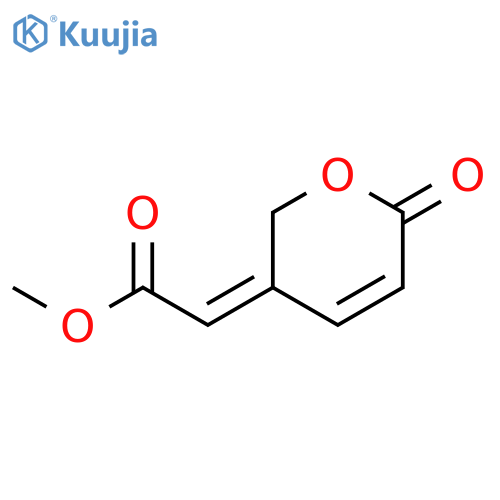 Acetic acid, (6-oxo-2H-pyran-3(6H)-ylidene)-, methyl ester structure