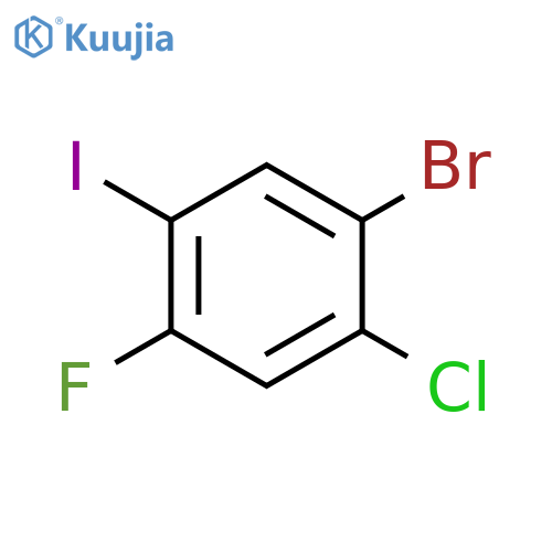 1-Bromo-2-chloro-4-fluoro-5-iodobenzene structure