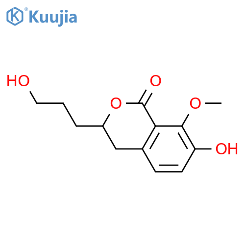3,4-Dihydro-7,8-dihydroxy-3-(3-hydroxypropyl)-1H-2-benzopyran-1-one; (R)-form, 8-Me ether structure