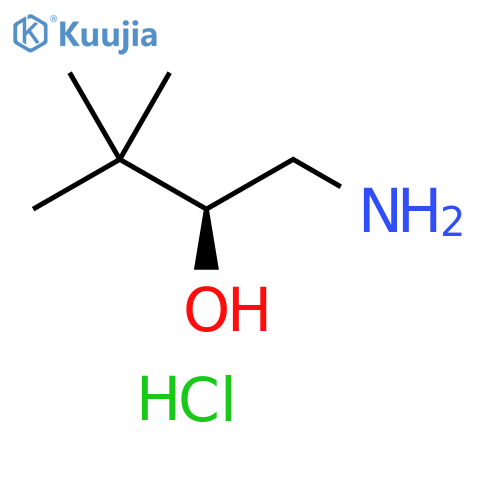(2S)-1-amino-3,3-dimethylbutan-2-ol hydrochloride structure