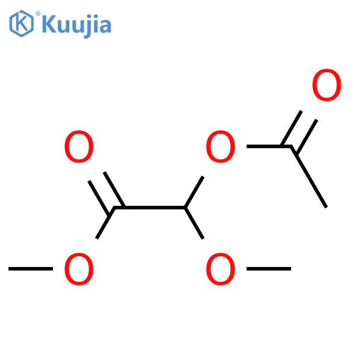 Acetic acid, 2-(acetyloxy)-2-methoxy-, methyl ester structure