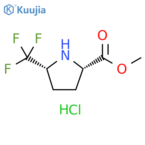 rac-methyl (2R,5S)-5-(trifluoromethyl)pyrrolidine-2-carboxylate hydrochloride, cis structure