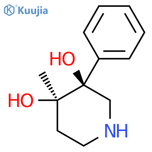 rac-(3R,4S)-4-methyl-3-phenylpiperidine-3,4-diol structure