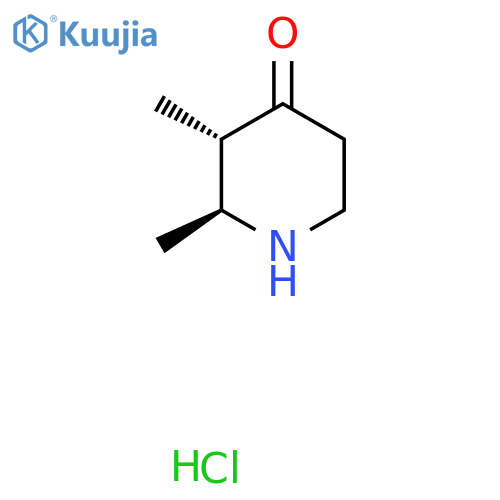 rac-(2R,3R)-2,3-dimethylpiperidin-4-one hydrochloride, trans structure