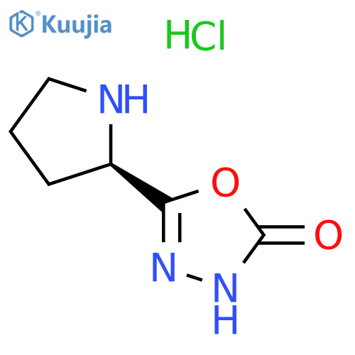 5-(2R)-pyrrolidin-2-yl-2,3-dihydro-1,3,4-oxadiazol-2-one hydrochloride structure