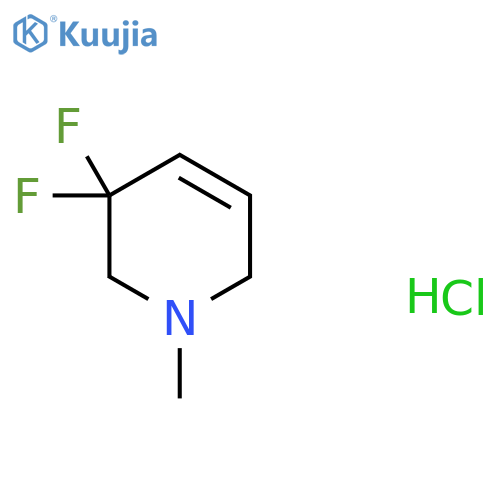 3,3-Difluoro-1-methyl-1,2,3,6-tetrahydropyridine hydrochloride structure