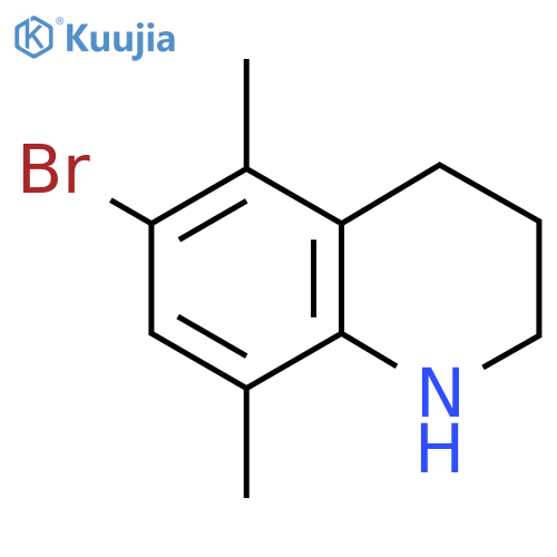 6-Bromo-5,8-dimethyl-1,2,3,4-tetrahydroquinoline structure