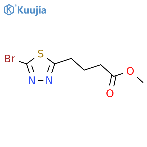 Methyl 4-(5-bromo-1,3,4-thiadiazol-2-yl)butanoate structure