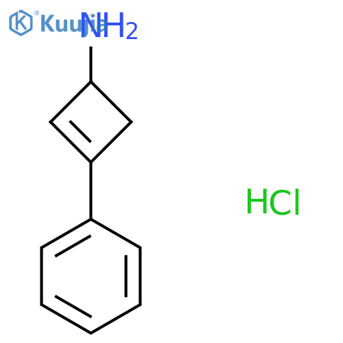 3-phenylcyclobut-2-en-1-amine hydrochloride structure