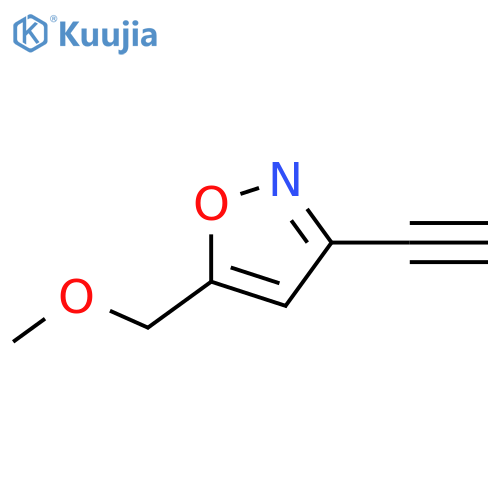 3-ethynyl-5-(methoxymethyl)-1,2-oxazole structure
