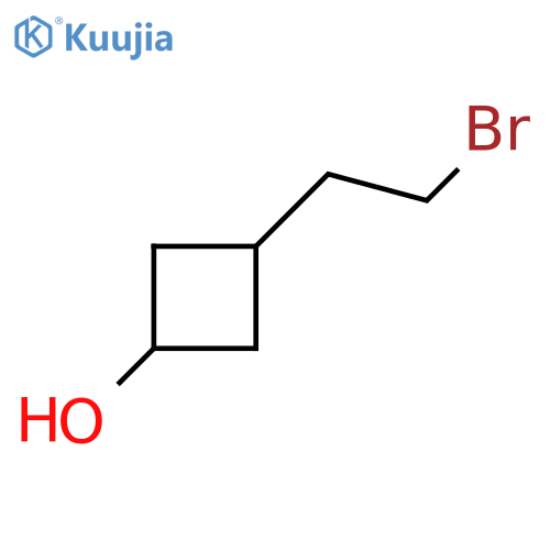 3-(2-bromoethyl)cyclobutan-1-ol, Mixture of diastereomers structure